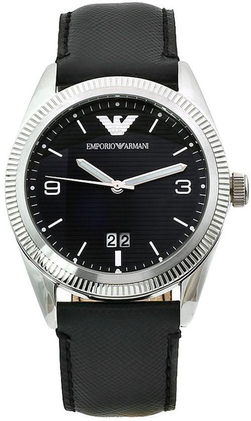 emporio armani black watch price