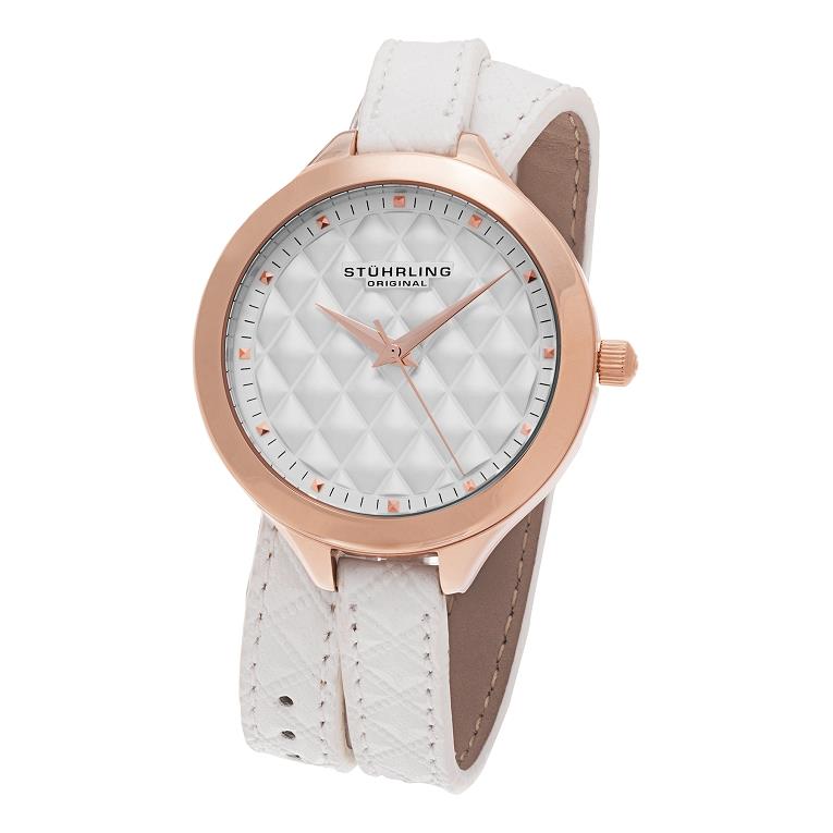Stuhrling 658 03 Vogue Analog Quartz Double Wrap Leather  display picture 1