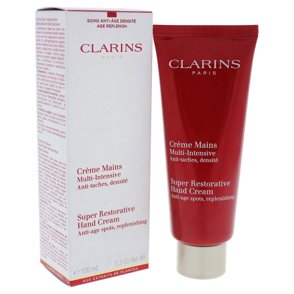 Clarins Super Restorative Hand Cream Anti Age Spots 3.3 oz 100ml New In