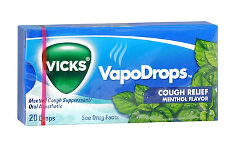 VICKS VapoDrops Cough Relief Menthol Flavor 20 Drops