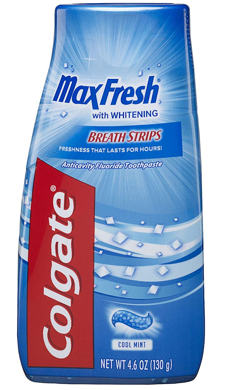 Colgate Max Fresh Whitening with Breath Strips Liquid Toothpaste Cool