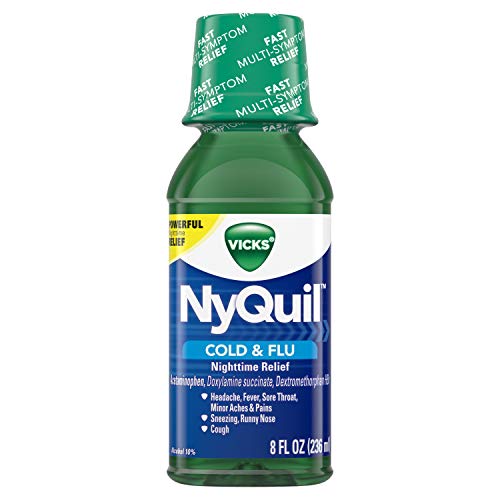 Vicks Nyquil Nighttime Cold & Flu Multi-symptom Relief 8 Oz Original 