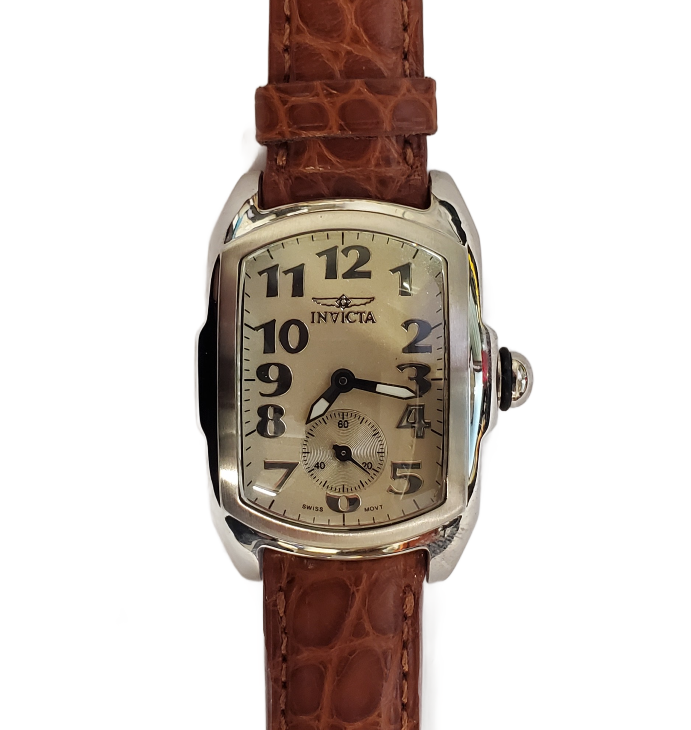 Invicta Automatic 16mm on Dark Brown Leather Strap Invicta main image 3