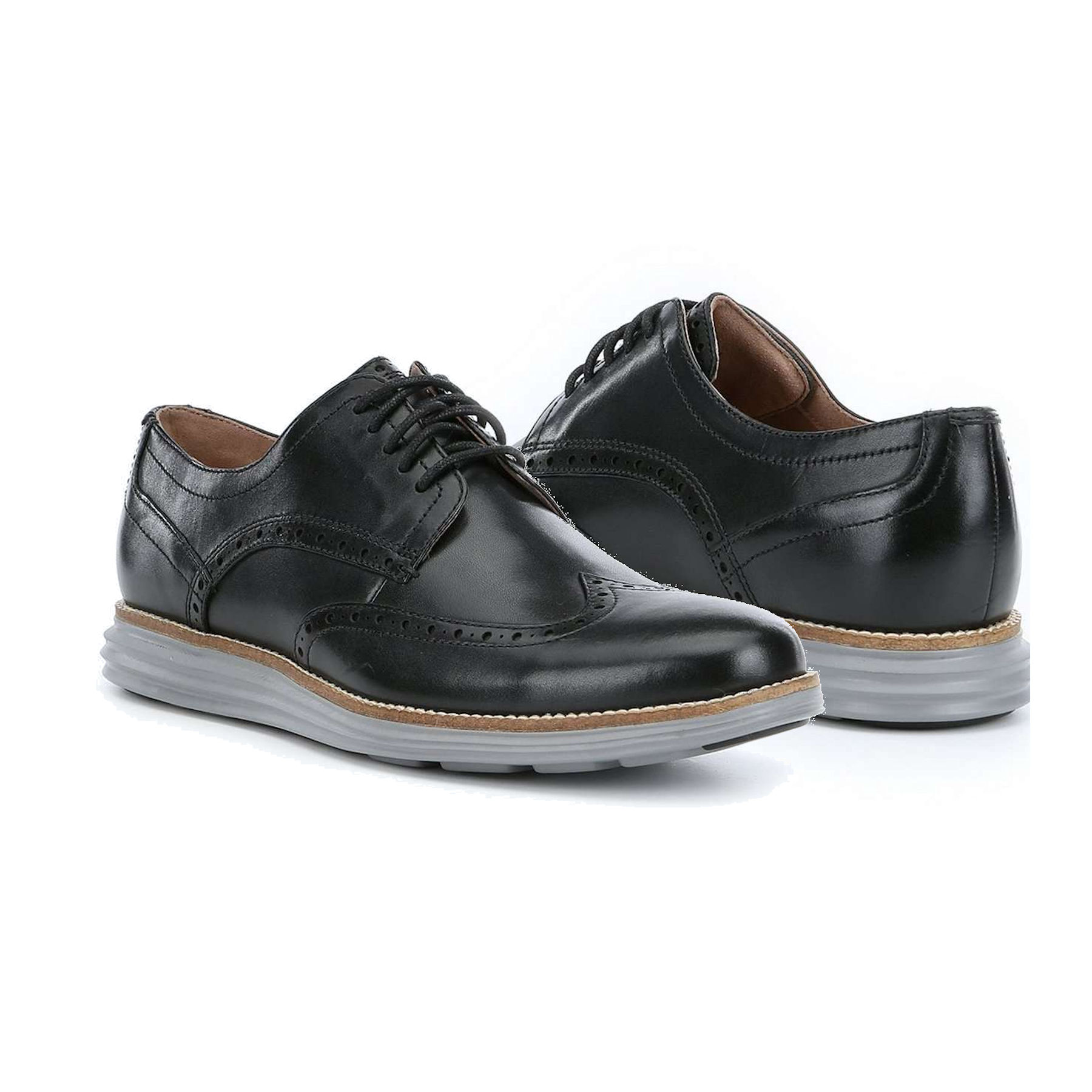 Cole Haan C26470 Grand Shortwing Oxford Shoe Black/Ironstone 